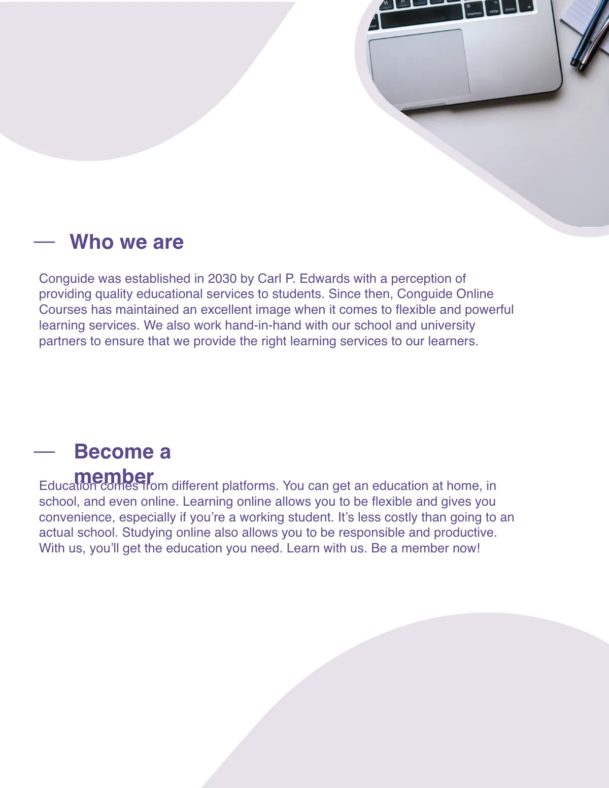 Free Online Courses Pamphlet Template to Edit Online