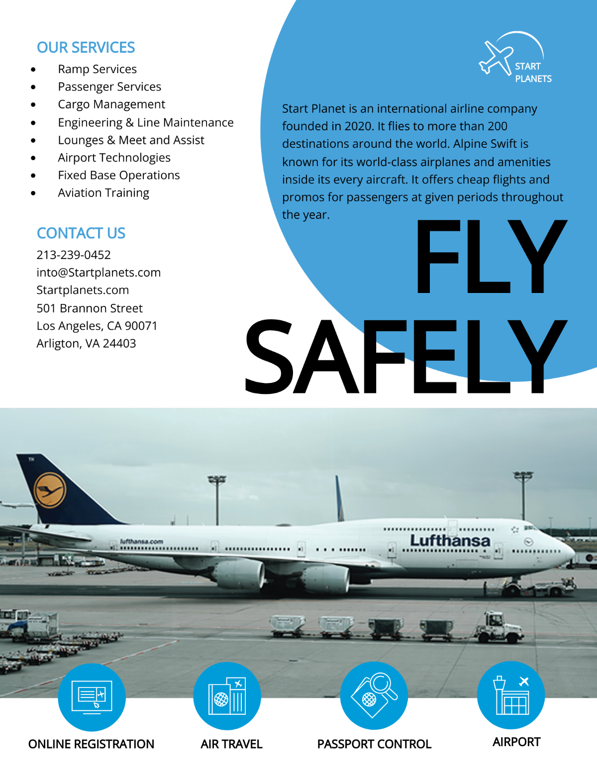 Airlines/Aviation Services Flyer Template