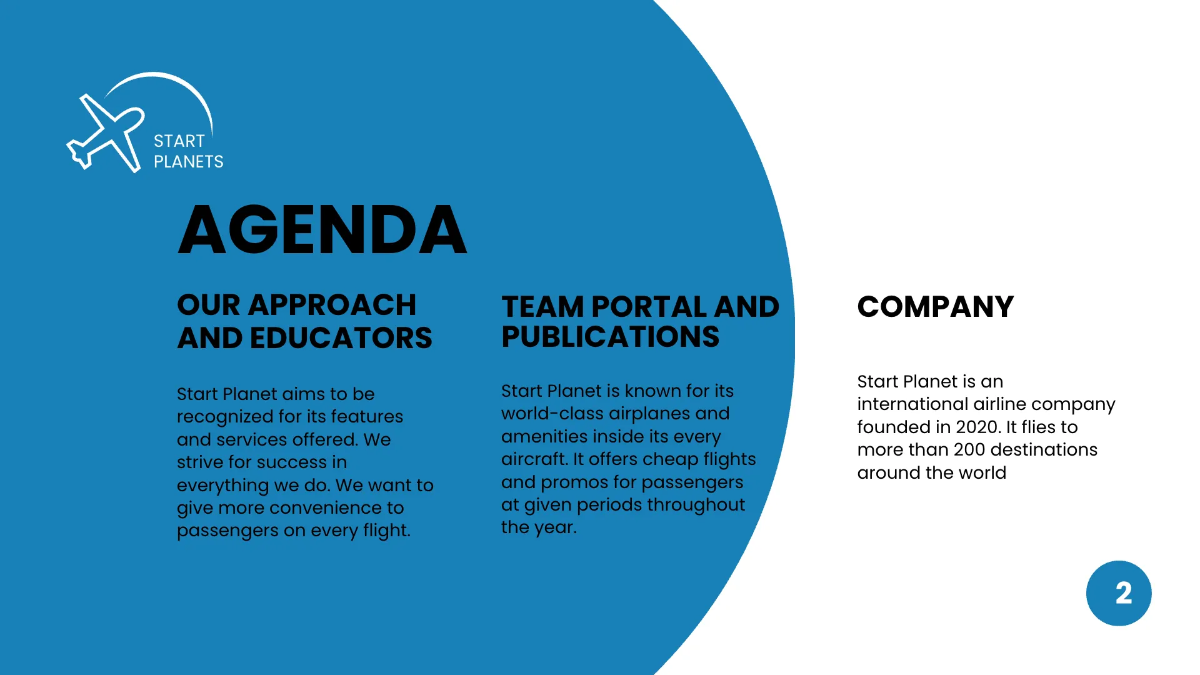 Free Airlines/Aviation Services Presentation Template to Edit Online