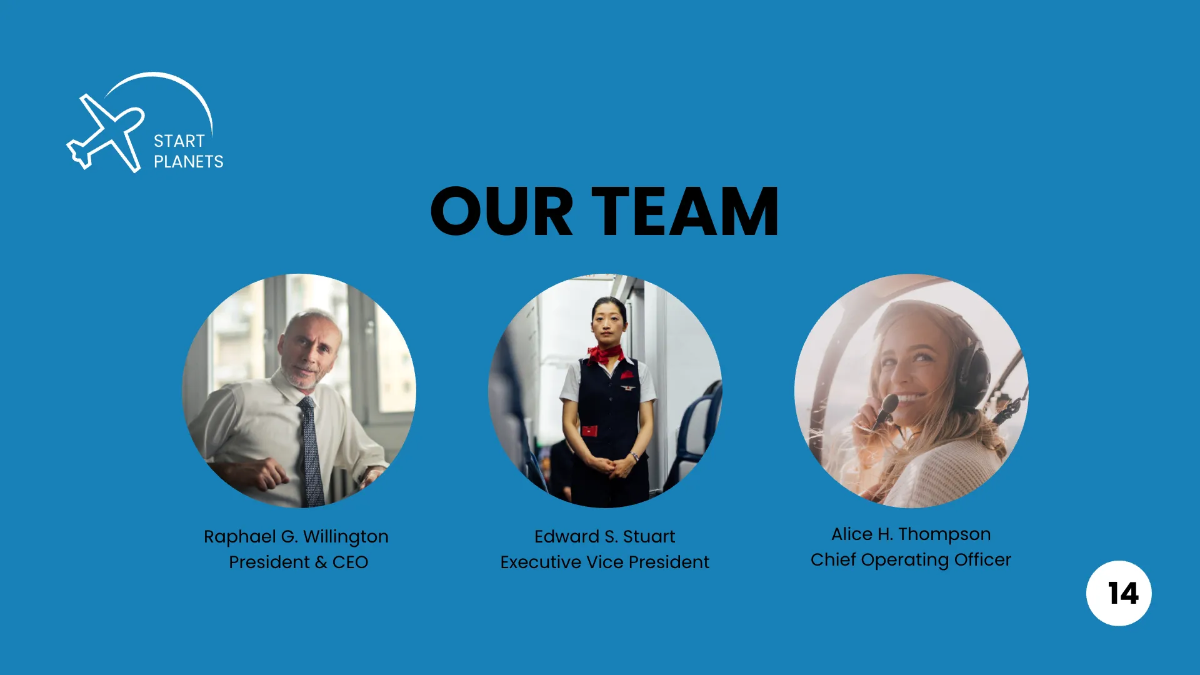 Free Airlines/Aviation Services Presentation Template to Edit Online