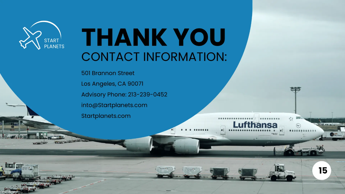 Free Airlines/Aviation Services Presentation Template to Edit Online