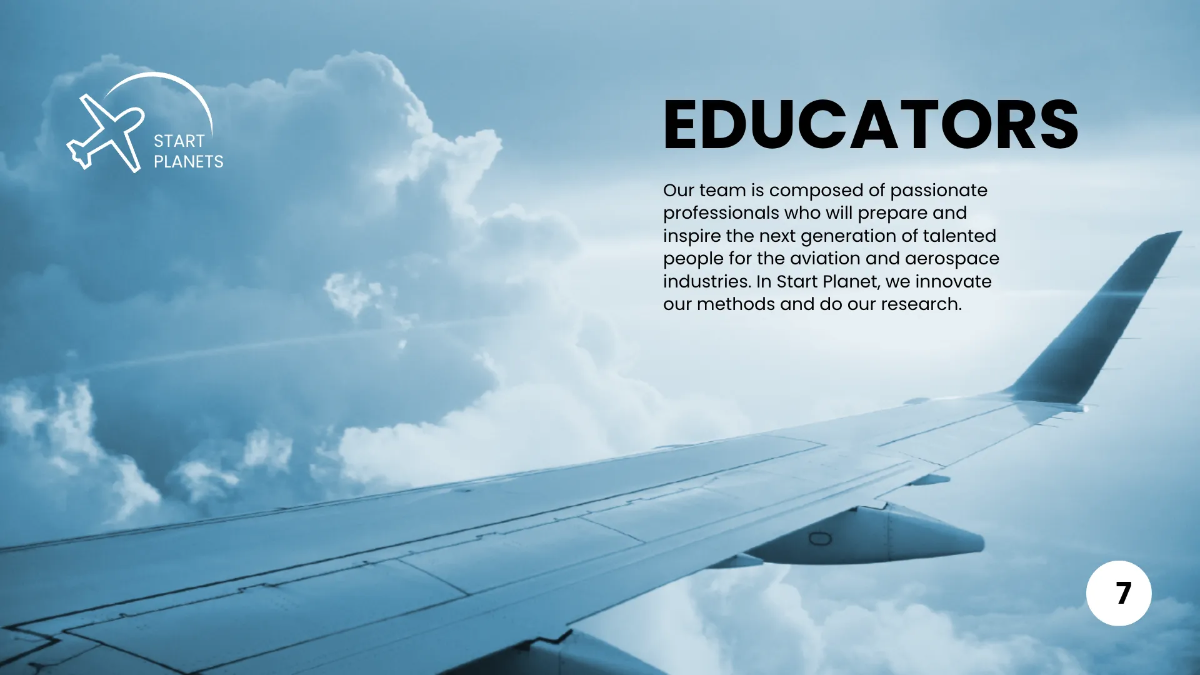 Free Airlines/Aviation Services Presentation Template to Edit Online