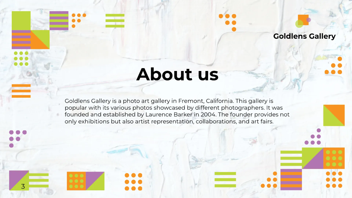 Free Photo Art Gallery Presentation Template to Edit Online