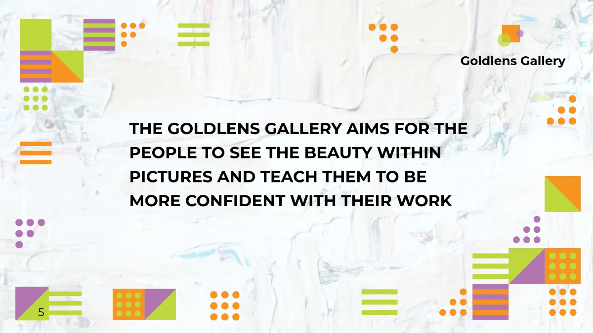 Free Photo Art Gallery Presentation Template to Edit Online