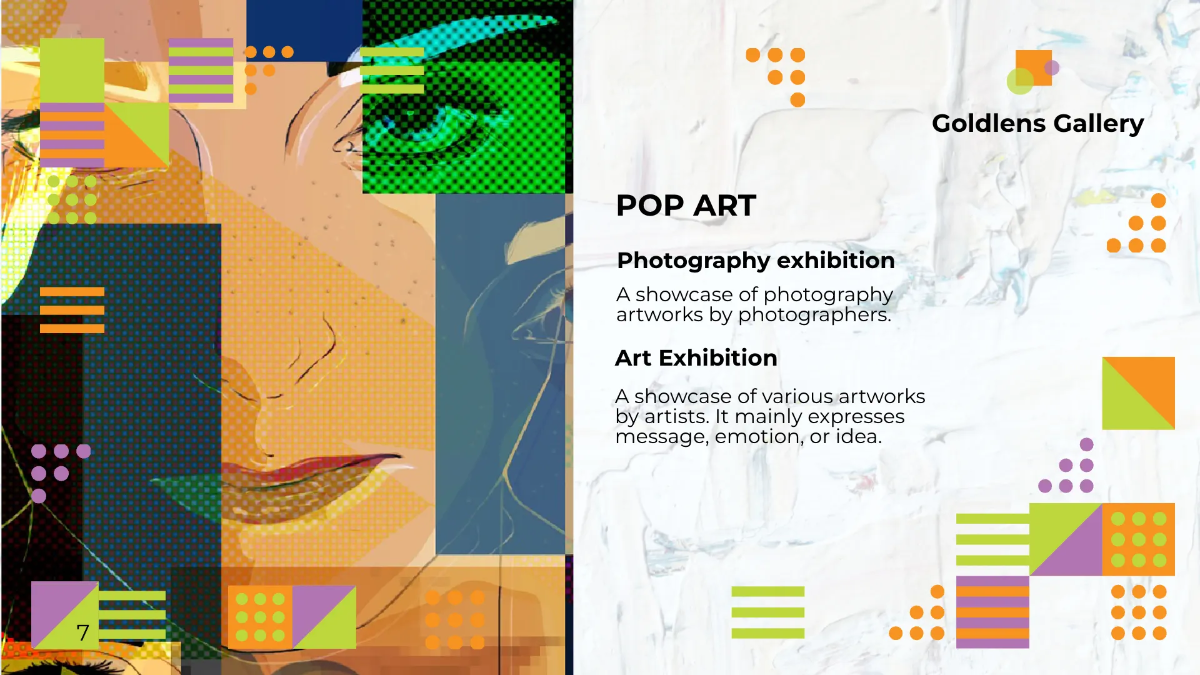 Free Photo Art Gallery Presentation Template to Edit Online