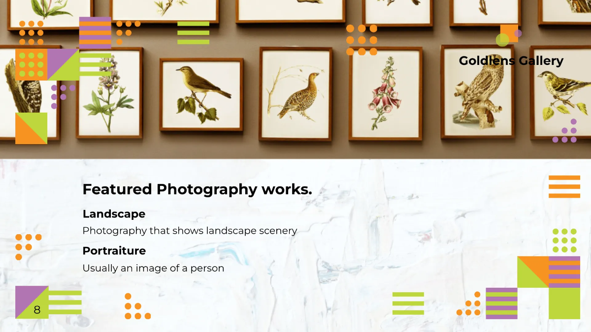 Free Photo Art Gallery Presentation Template to Edit Online