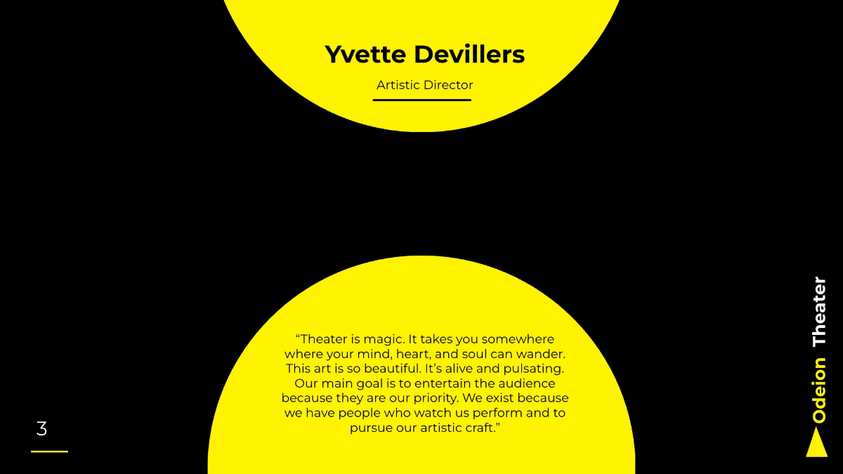 Free Theater Company Presentation Template to Edit Online