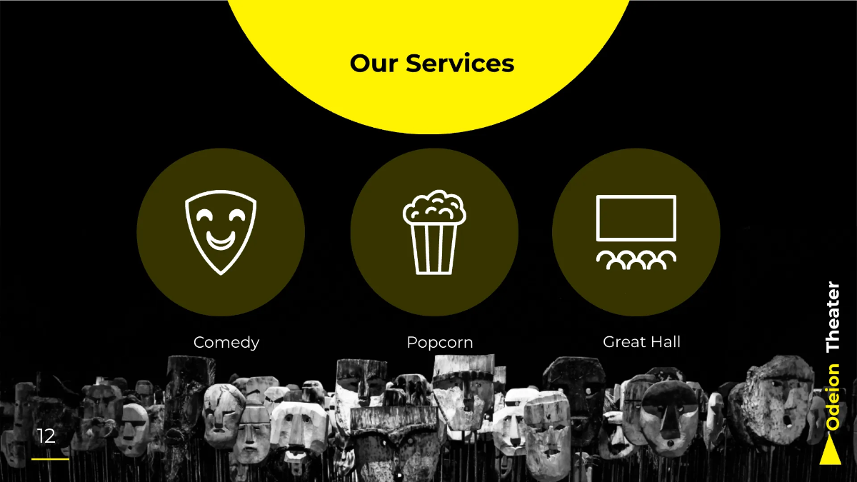 Free Theater Company Presentation Template to Edit Online