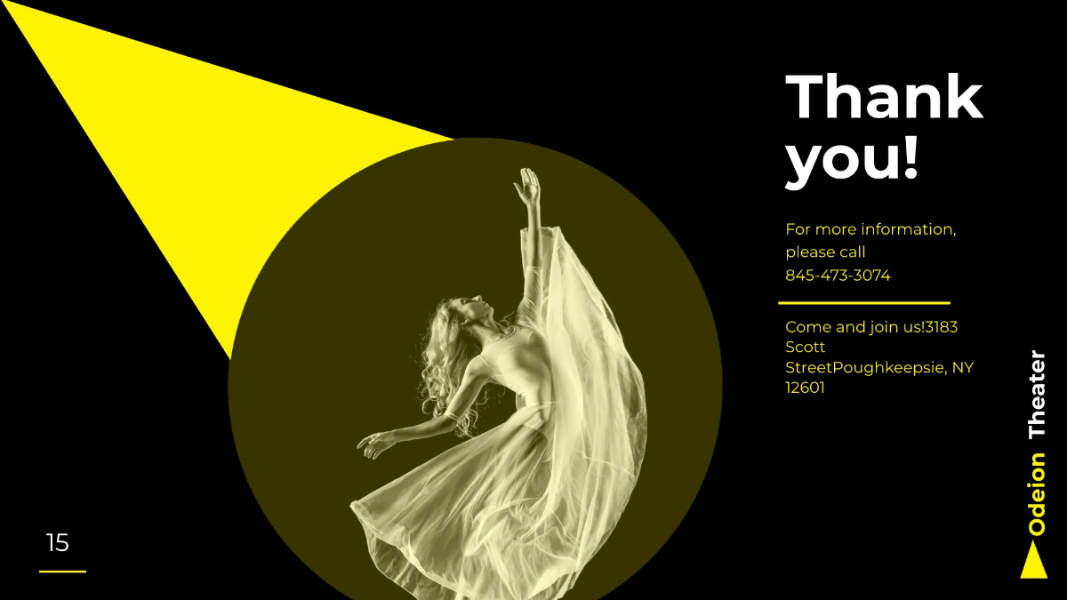 Free Theater Company Presentation Template to Edit Online