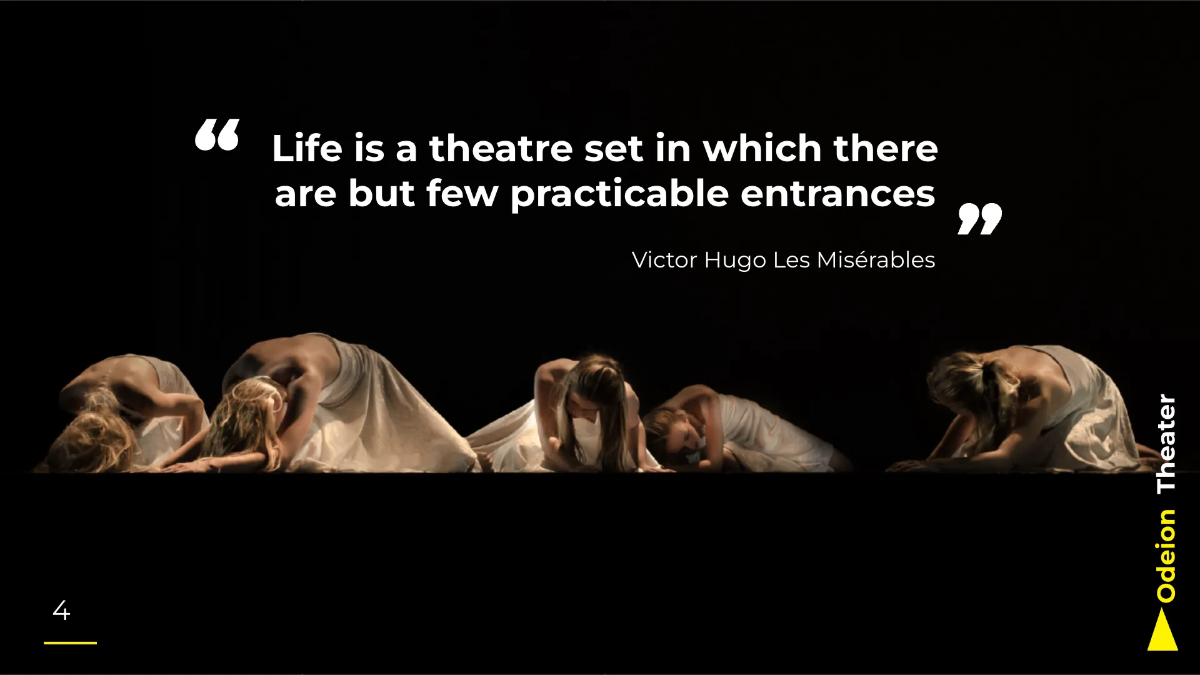 Free Theater Company Presentation Template to Edit Online