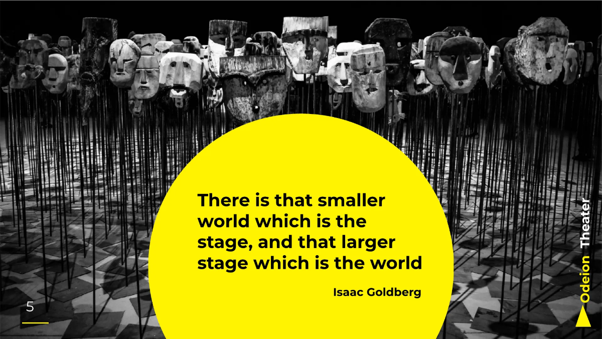 Free Theater Company Presentation Template to Edit Online