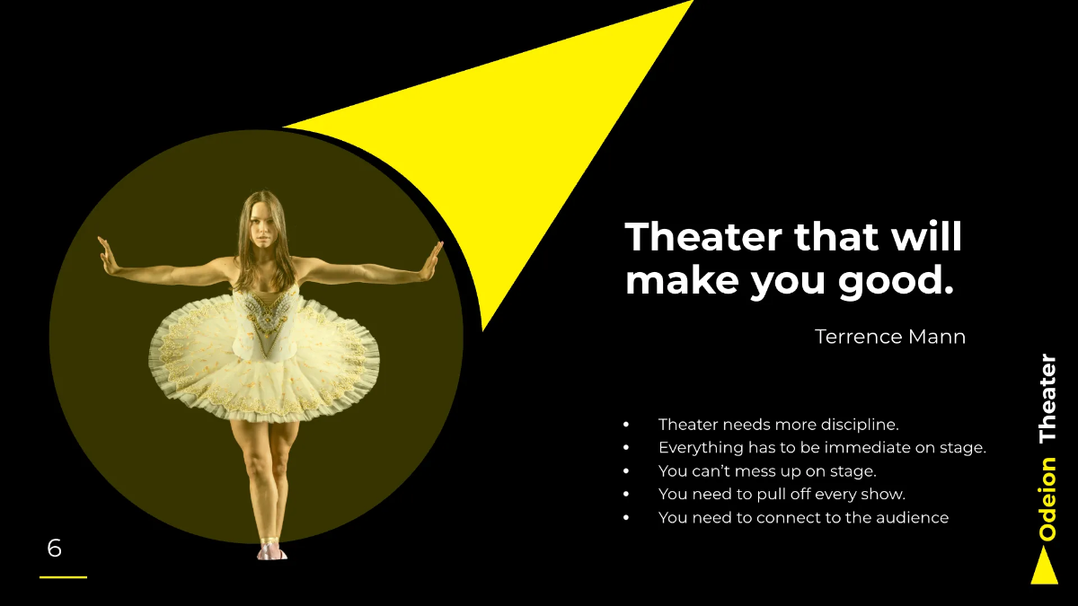 Free Theater Company Presentation Template to Edit Online