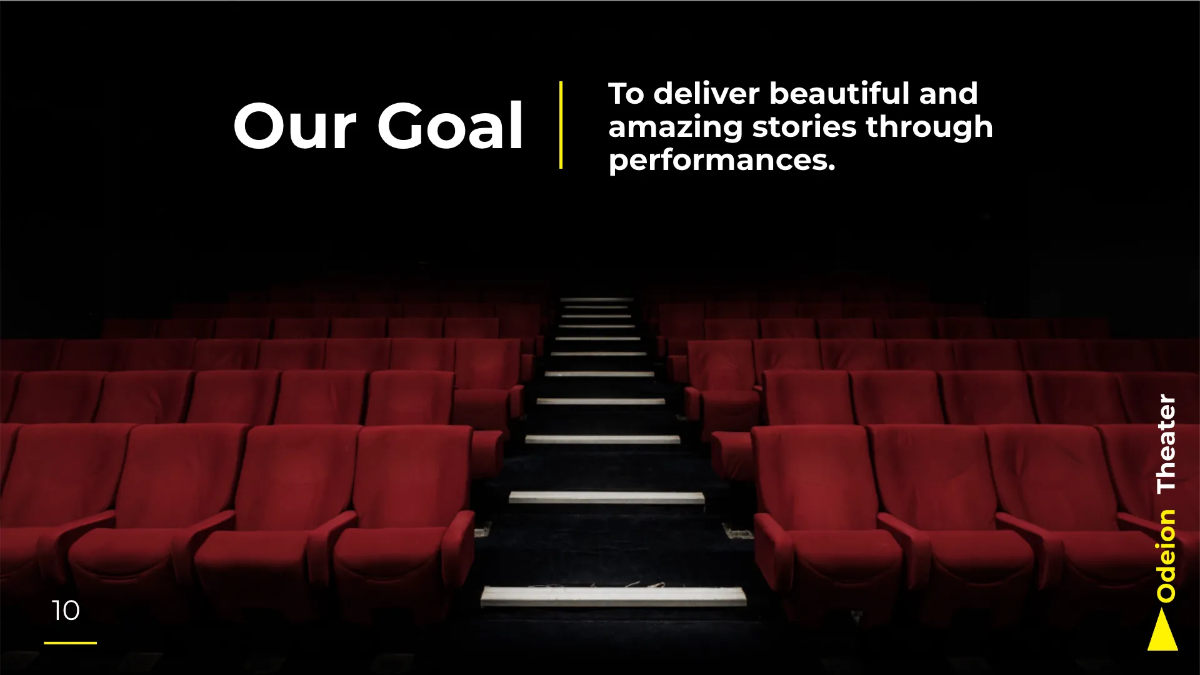 Free Theater Company Presentation Template to Edit Online