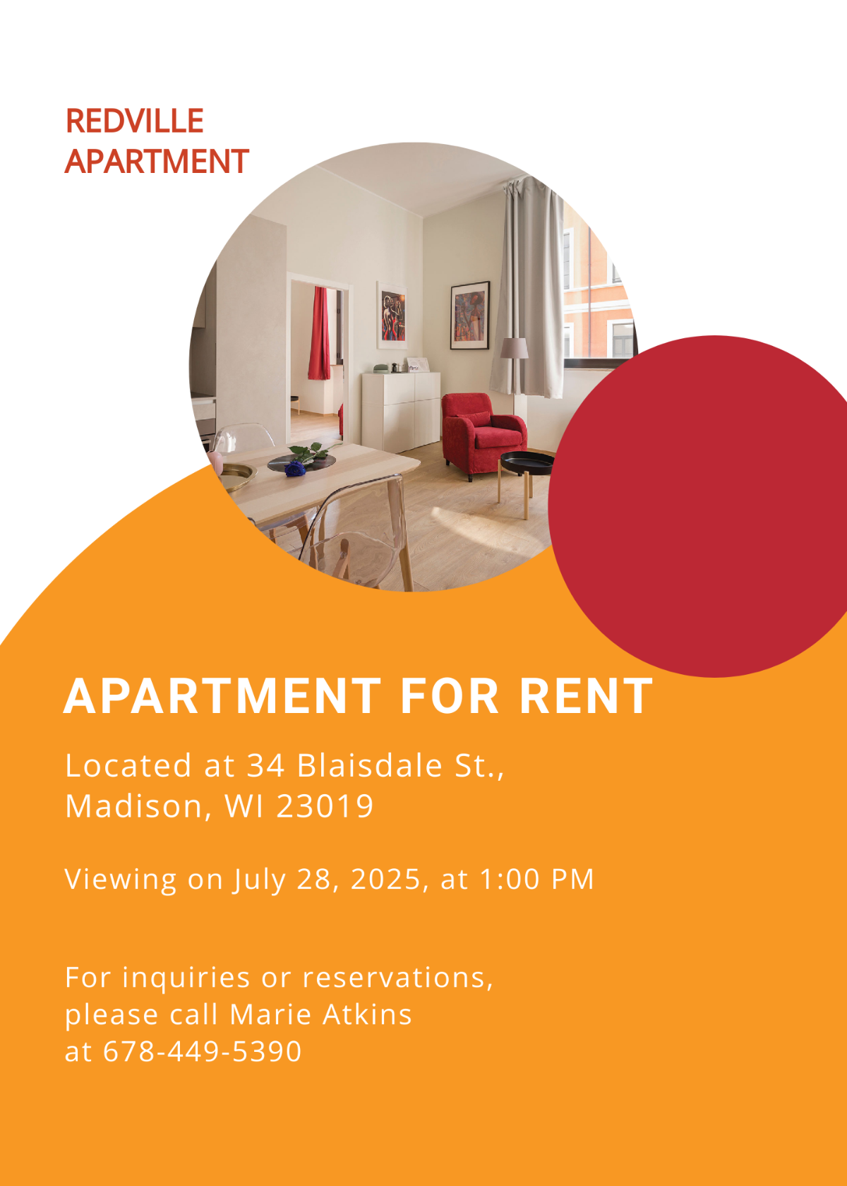 Apartment Rental Invitation Template
