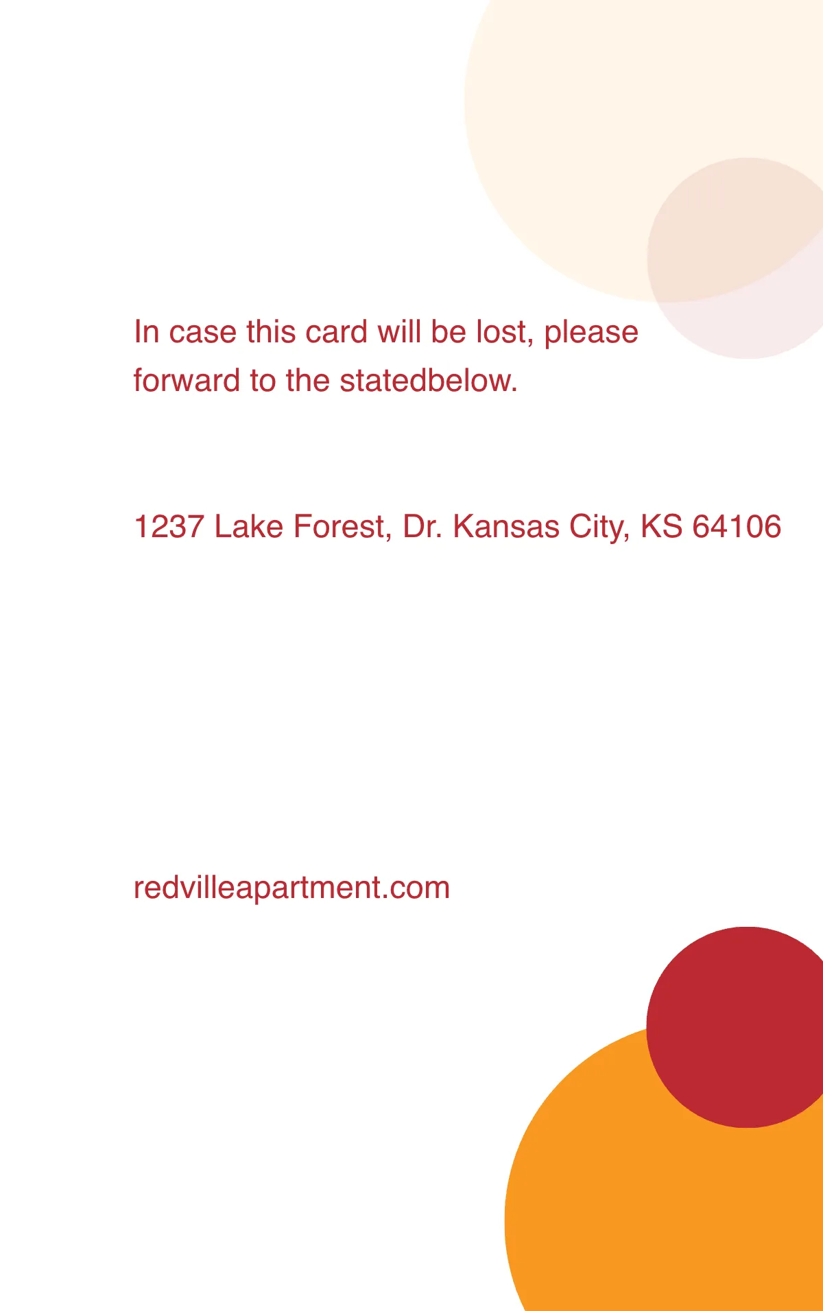 Free Apartment Rental ID Card Template to Edit Online