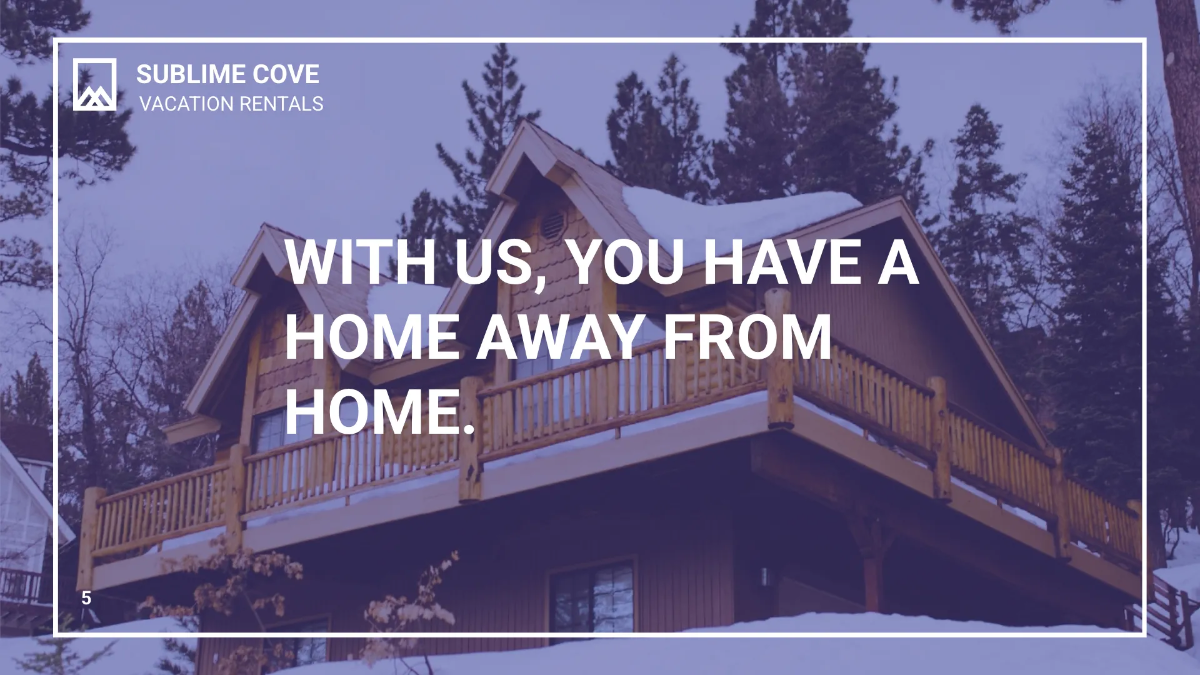 Free Vacation Rental Presentation Template to Edit Online