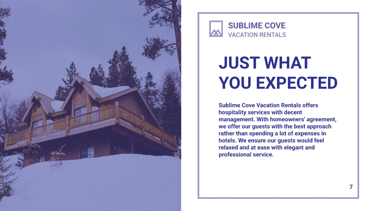 Free Vacation Rental Presentation Template to Edit Online