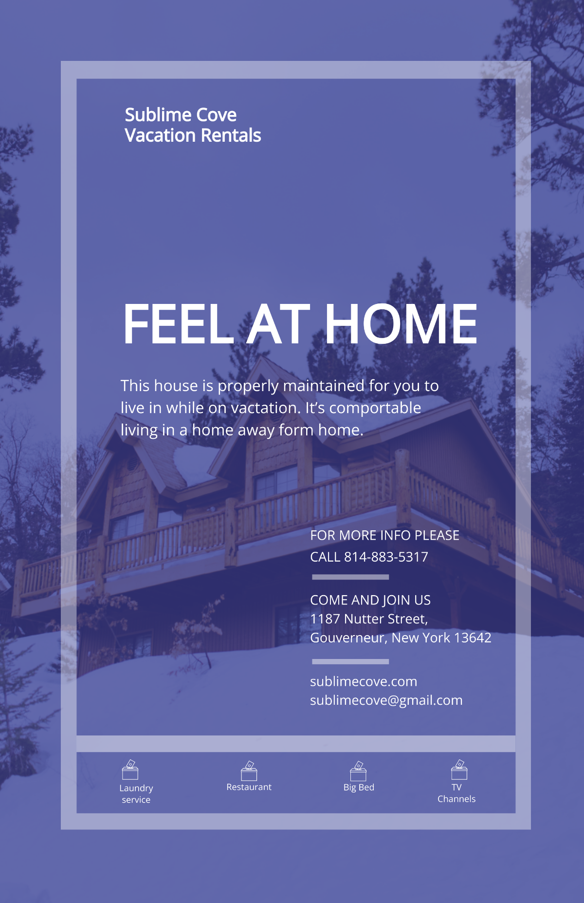 Vacation Rental Poster Template