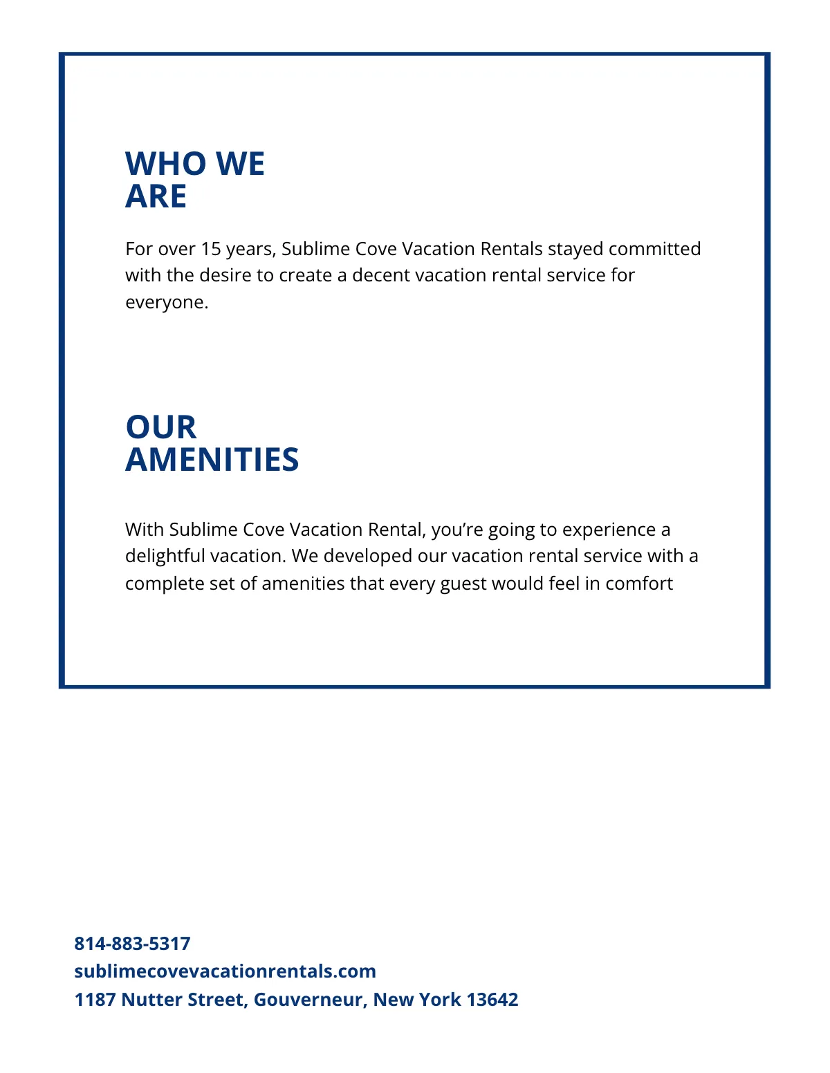 Free Vacation Rental Pamphlet Template to Edit Online