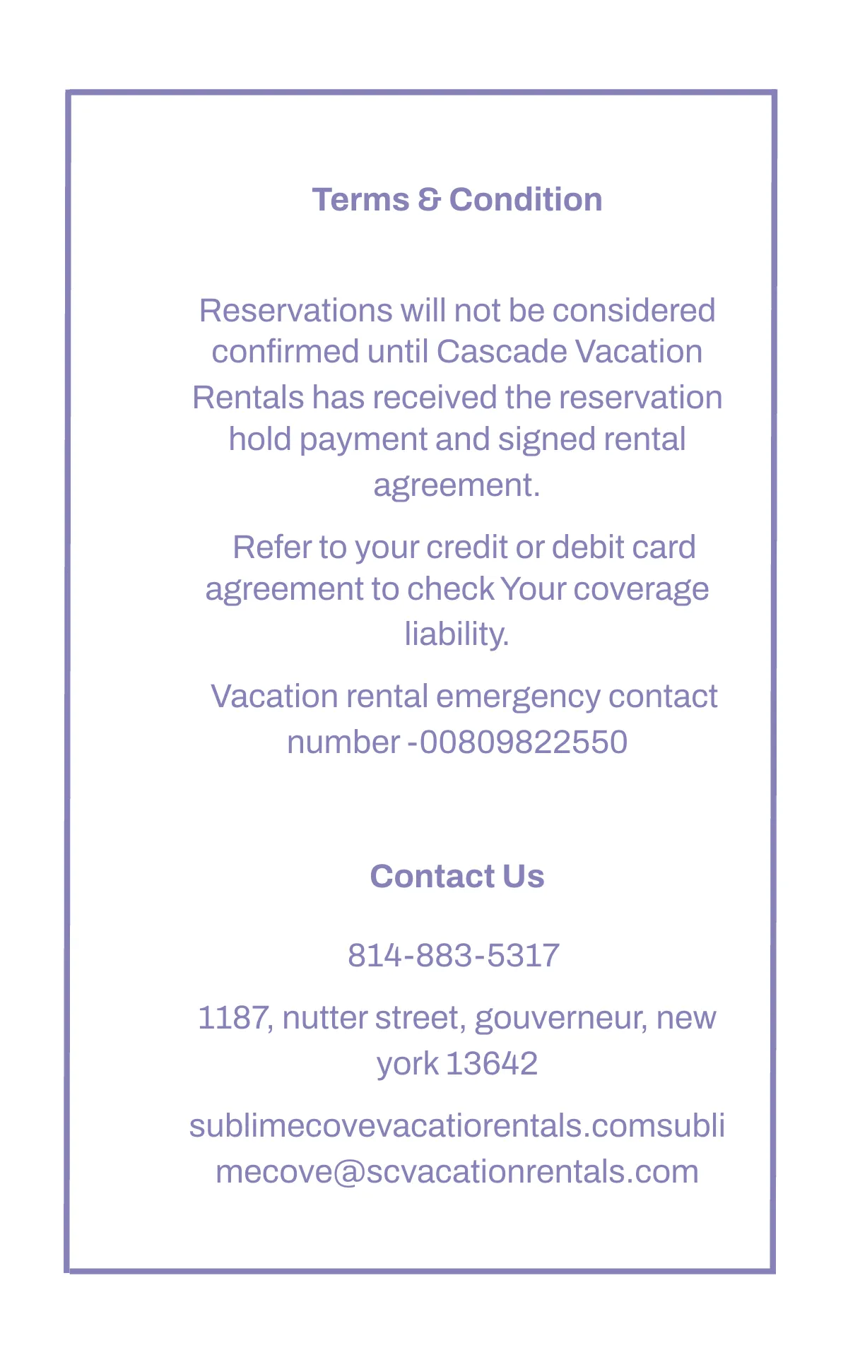 Free Vacation Rental ID Card Template to Edit Online