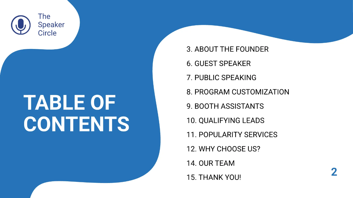 Free Speaker Presentation Template to Edit Online