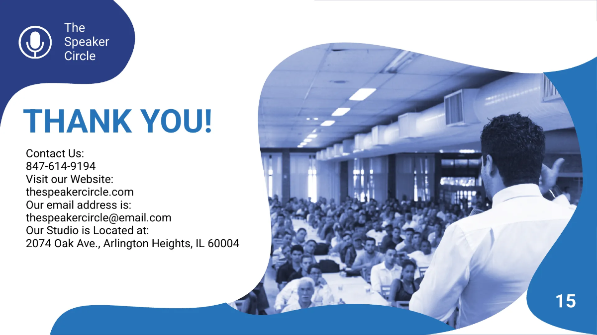 Free Speaker Presentation Template to Edit Online