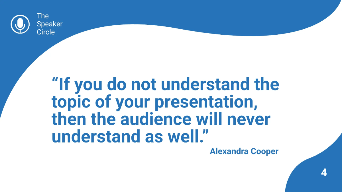 Free Speaker Presentation Template to Edit Online