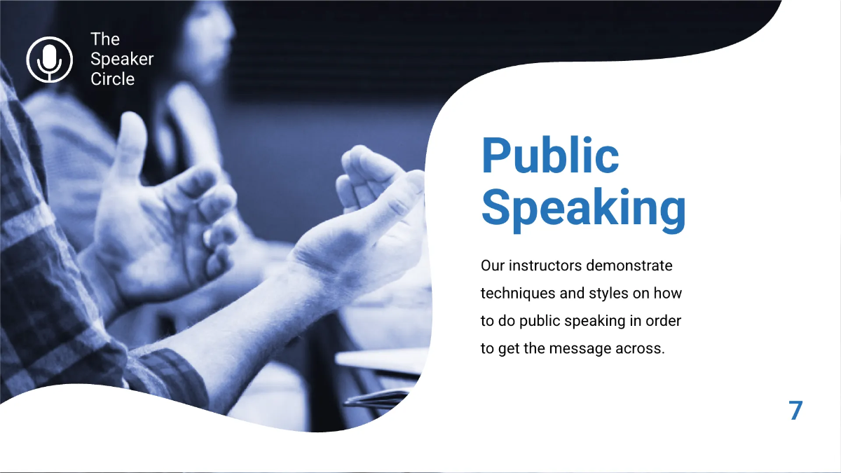 Free Speaker Presentation Template to Edit Online