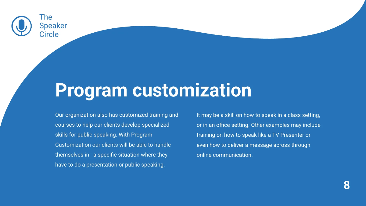 Free Speaker Presentation Template to Edit Online