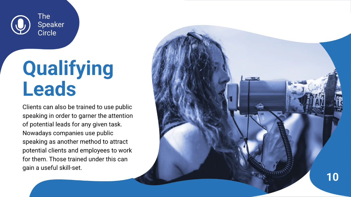 Free Speaker Presentation Template to Edit Online