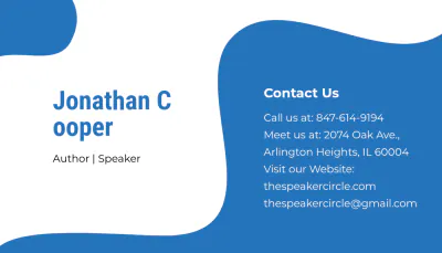 Free Speaker Business Card Template to Edit Online