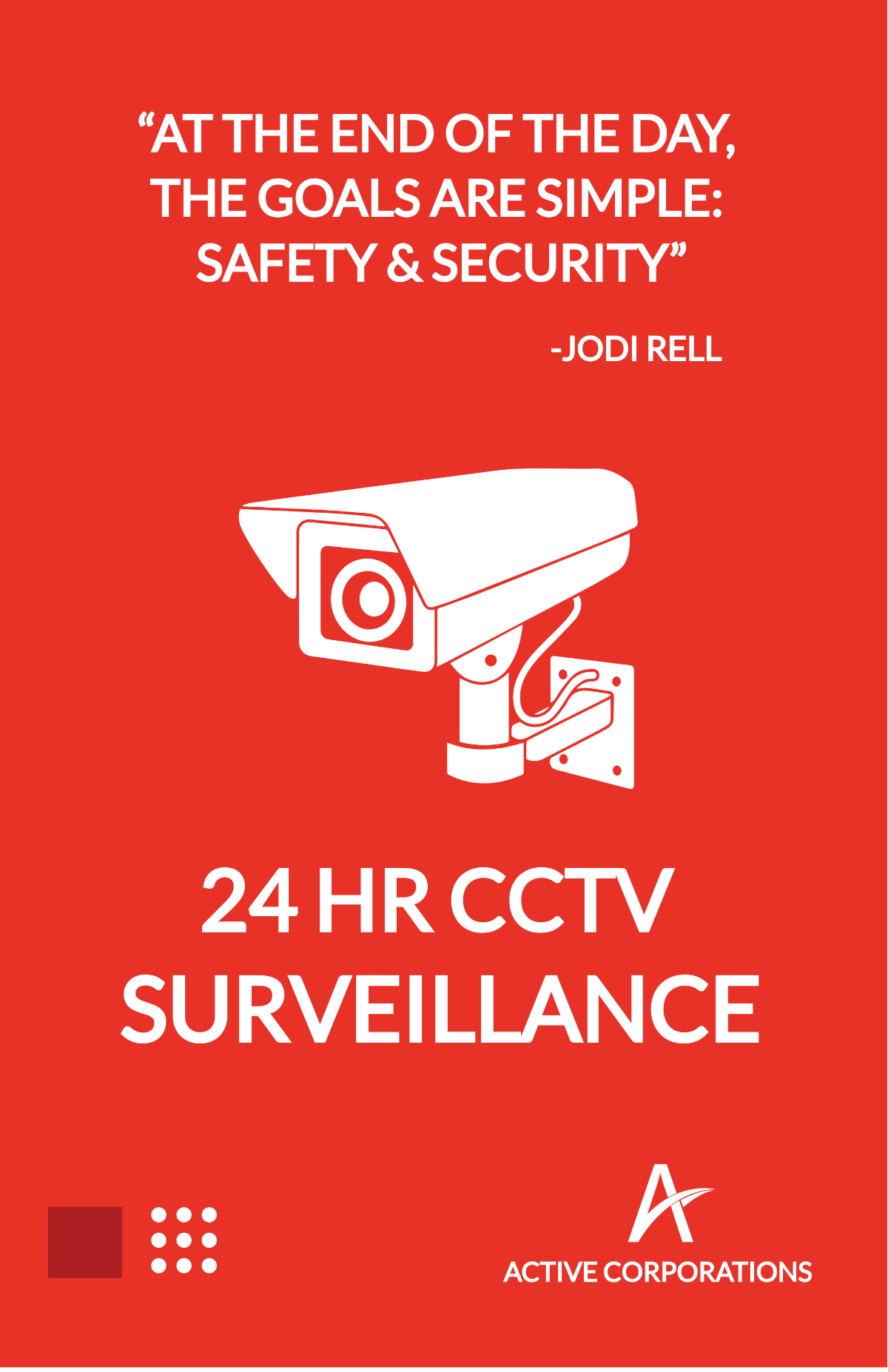 Free CCTV Coverage Poster Template
