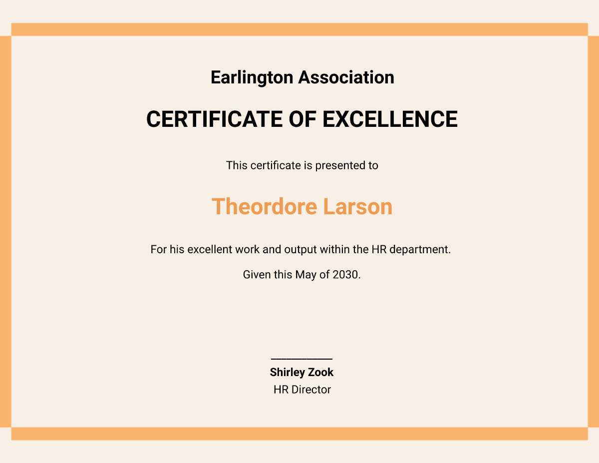 HR Excellence Certificate