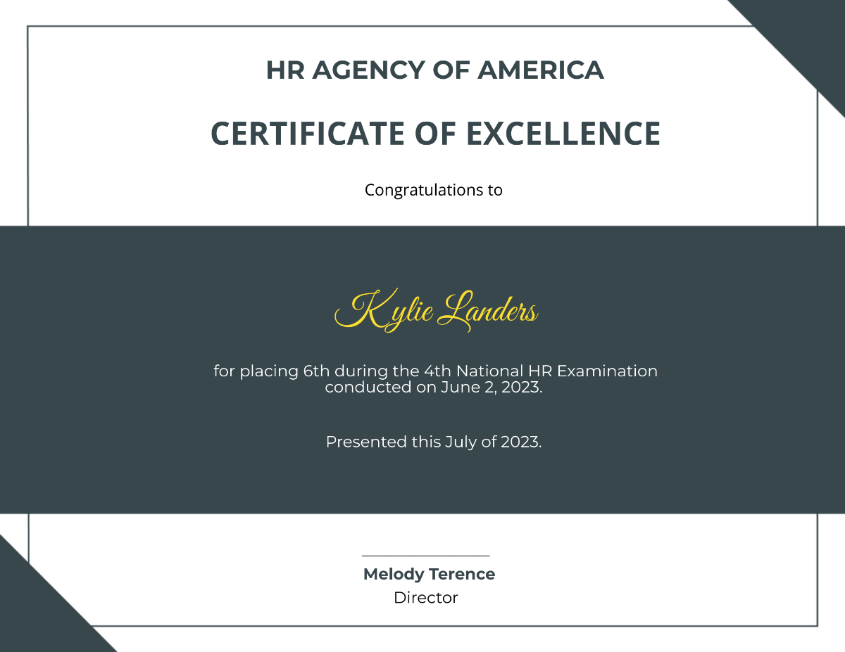 HR Champion Certificate