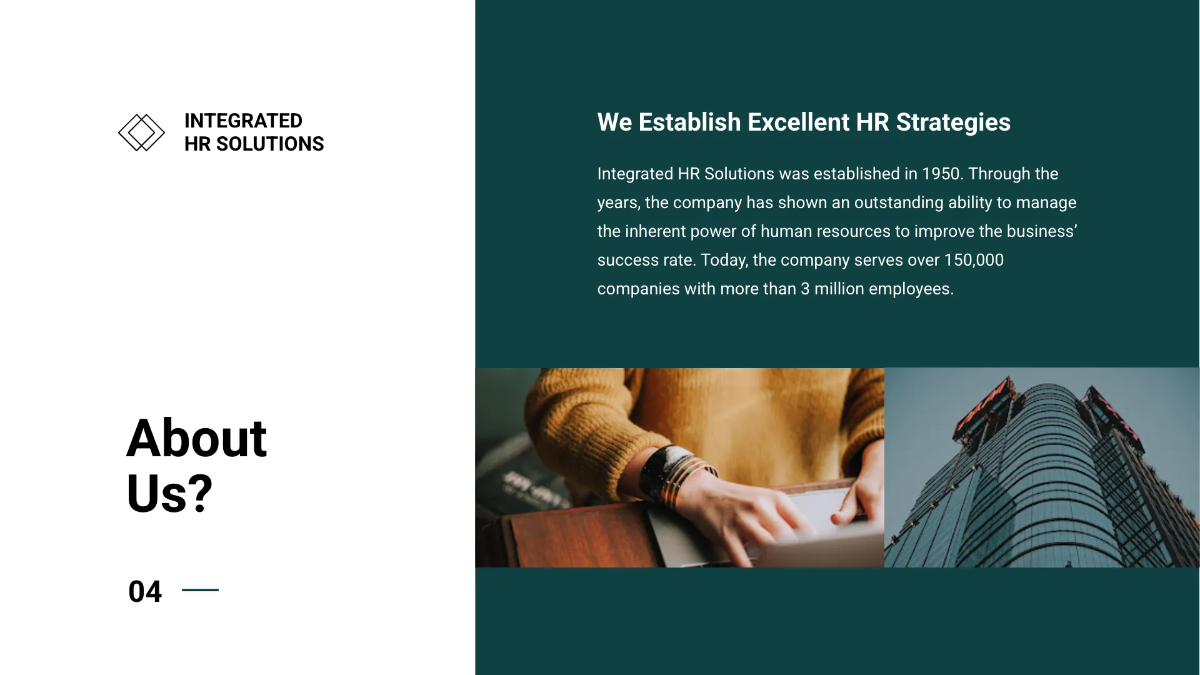 Free Sample HR Presentation Template to Edit Online