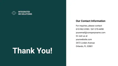 Free Sample HR Presentation Template to Edit Online