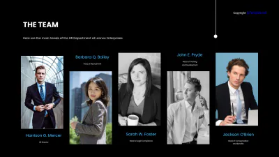 Free Modern HR Presentation Template to Edit Online