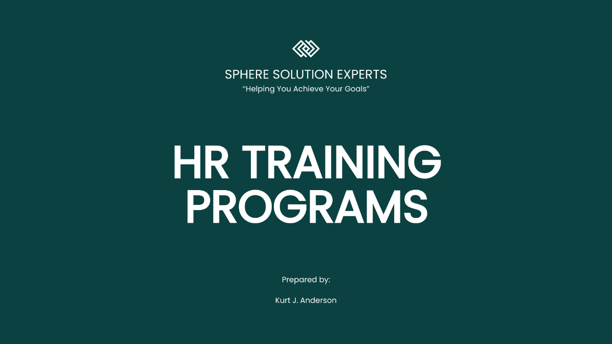 HR Training Presentation Template