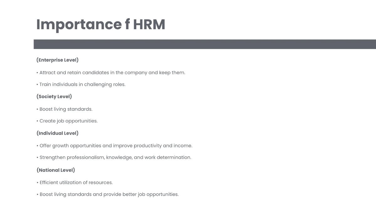 Free HR Management Presentation Template to Edit Online