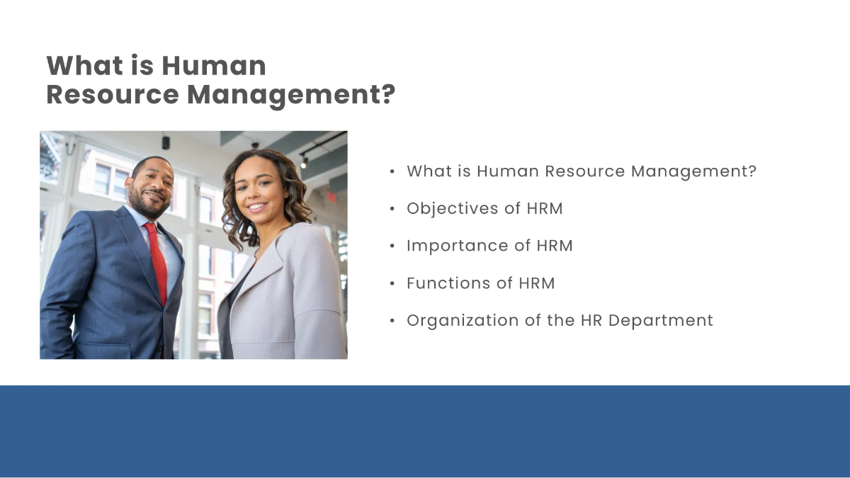 Free HR Strategy Presentation Template to Edit Online