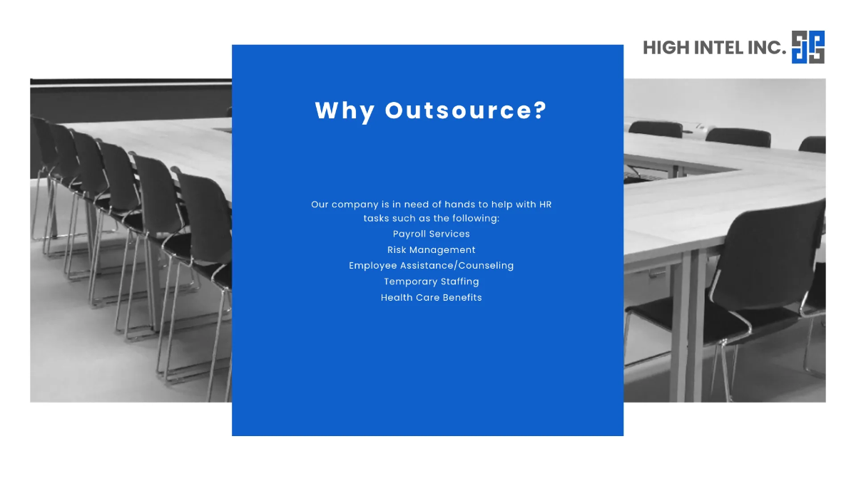 Free HR Outsourcing Presentation Template to Edit Online