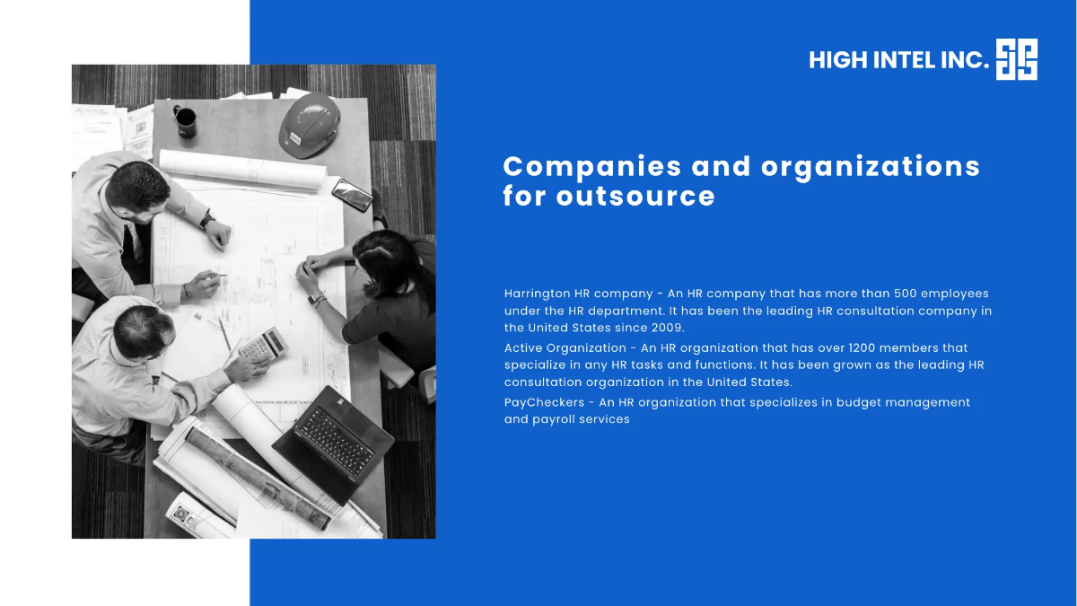 Free HR Outsourcing Presentation Template to Edit Online