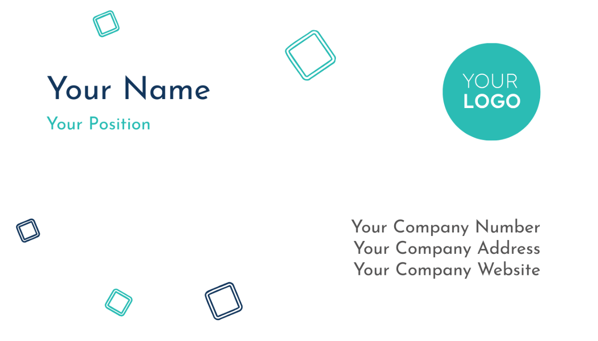 Simple HR Business Card Template
