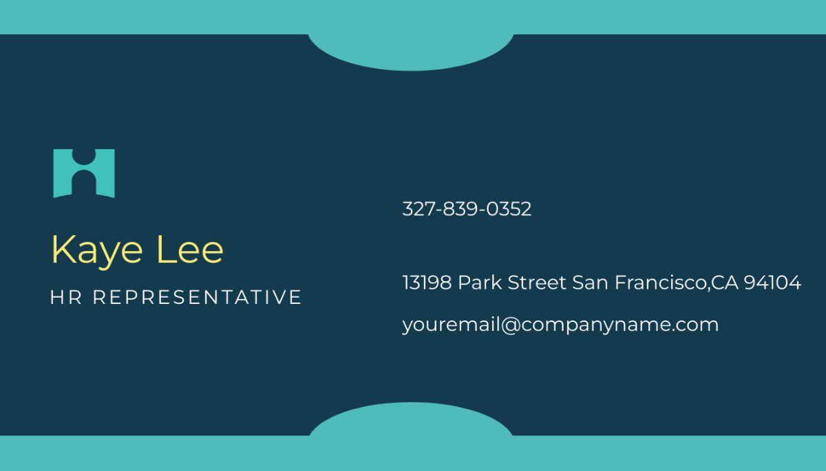 Free HR Services Business Card Template