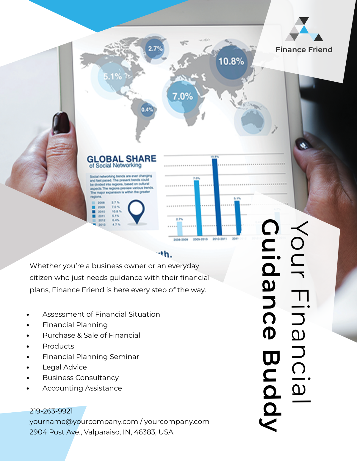 Finance Consultant Flyer Template