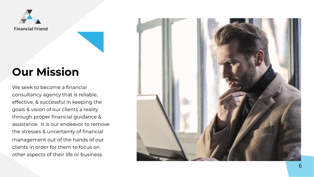Free Finance Consultant Presentation Template to Edit Online