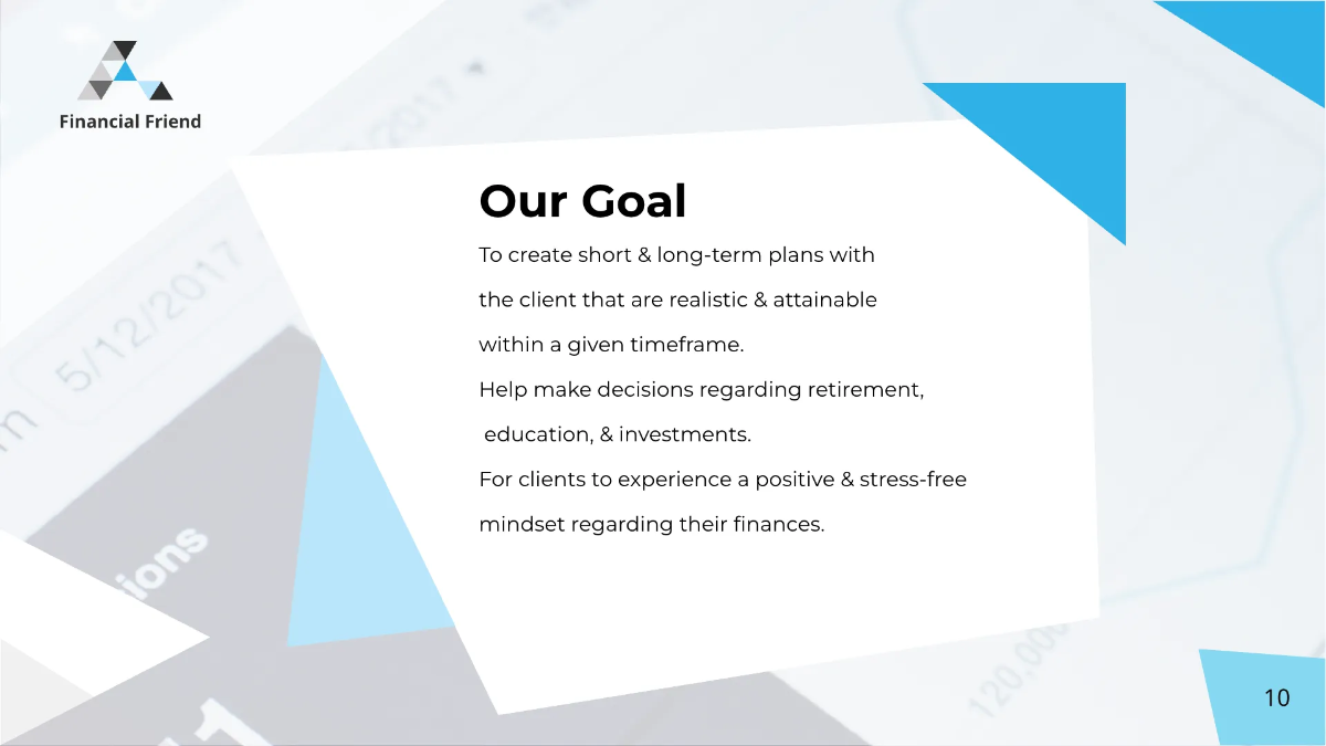 Free Finance Consultant Presentation Template to Edit Online