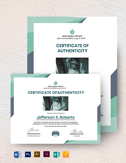 authenticiteit fine art prints certificaat