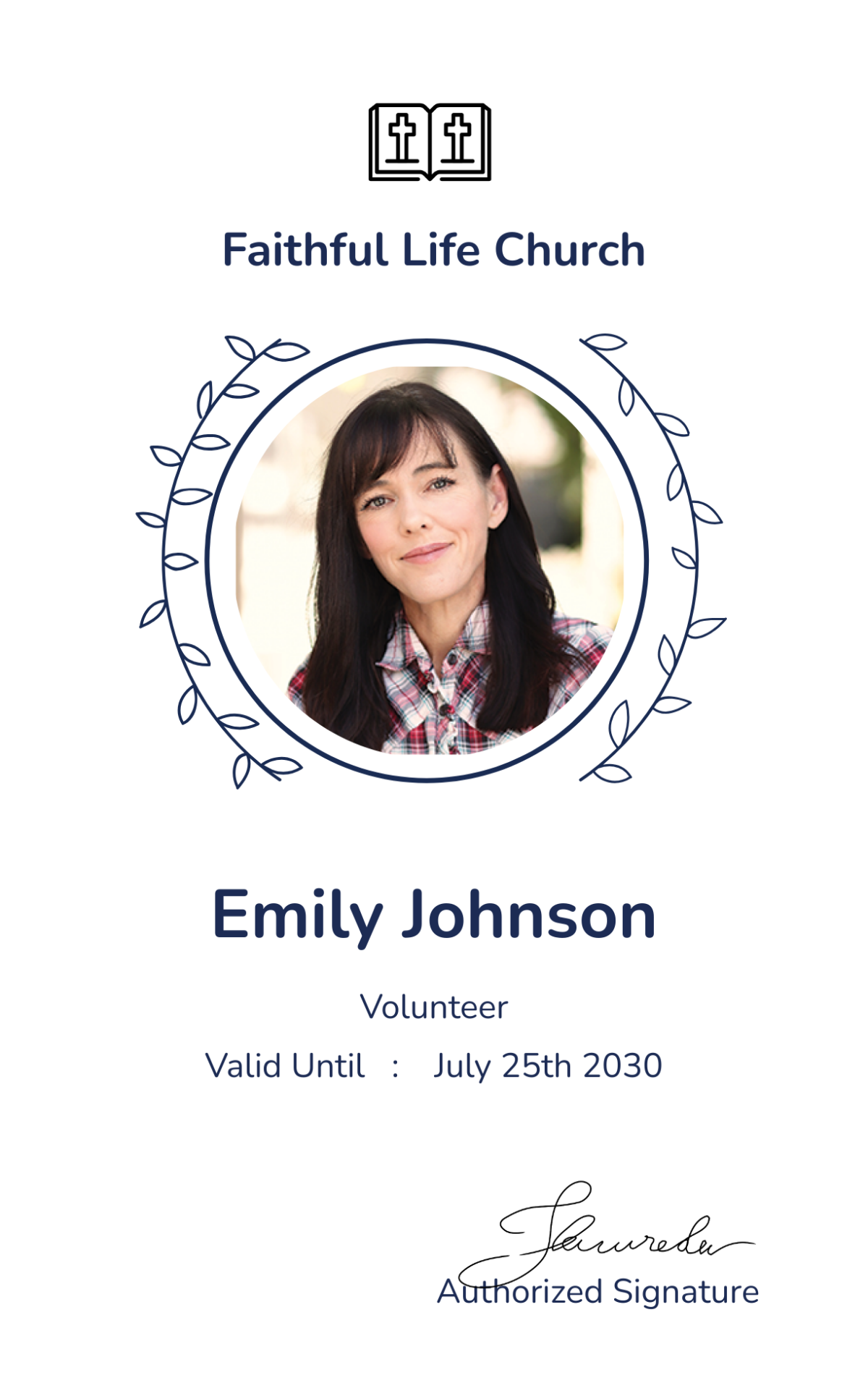 Church ID Card Template - Edit Online & Download