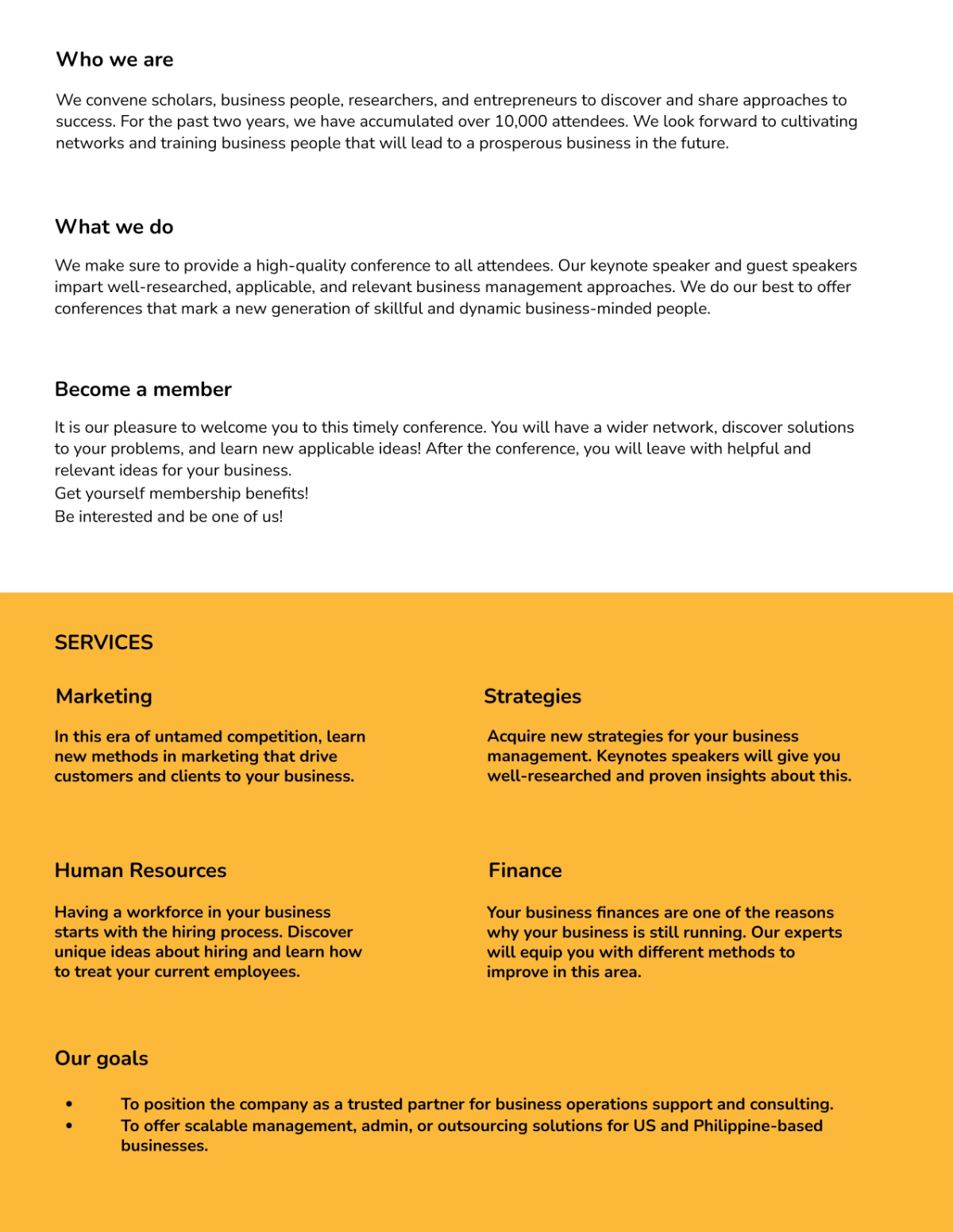 Free Blank Conference Leaflet Template to Edit Online